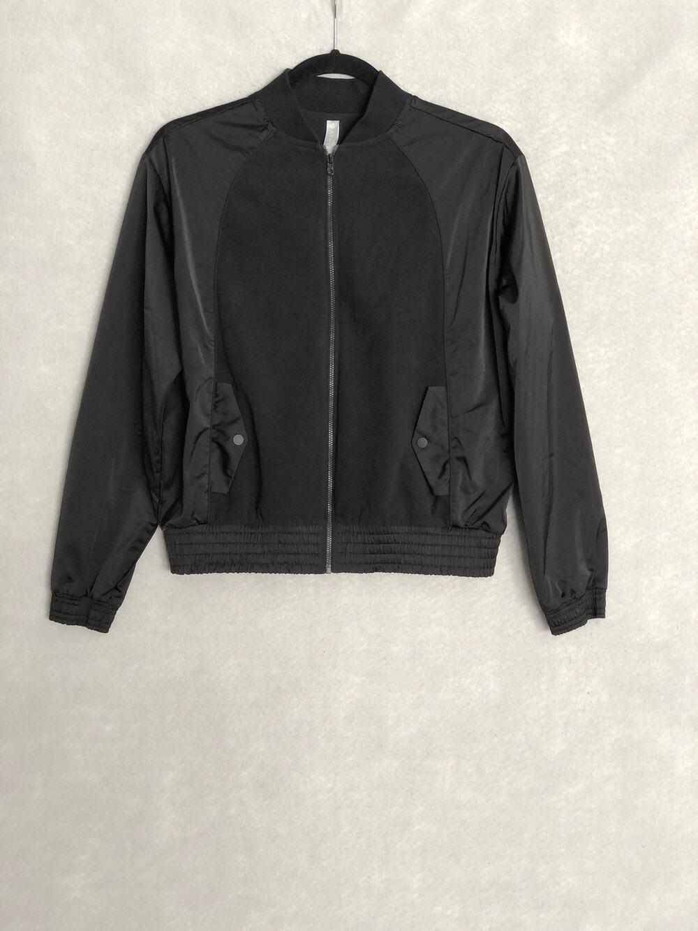 Athleta Zion Full-Zip Jacket Women's XS Microfleece Black